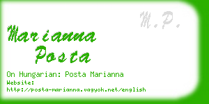 marianna posta business card
